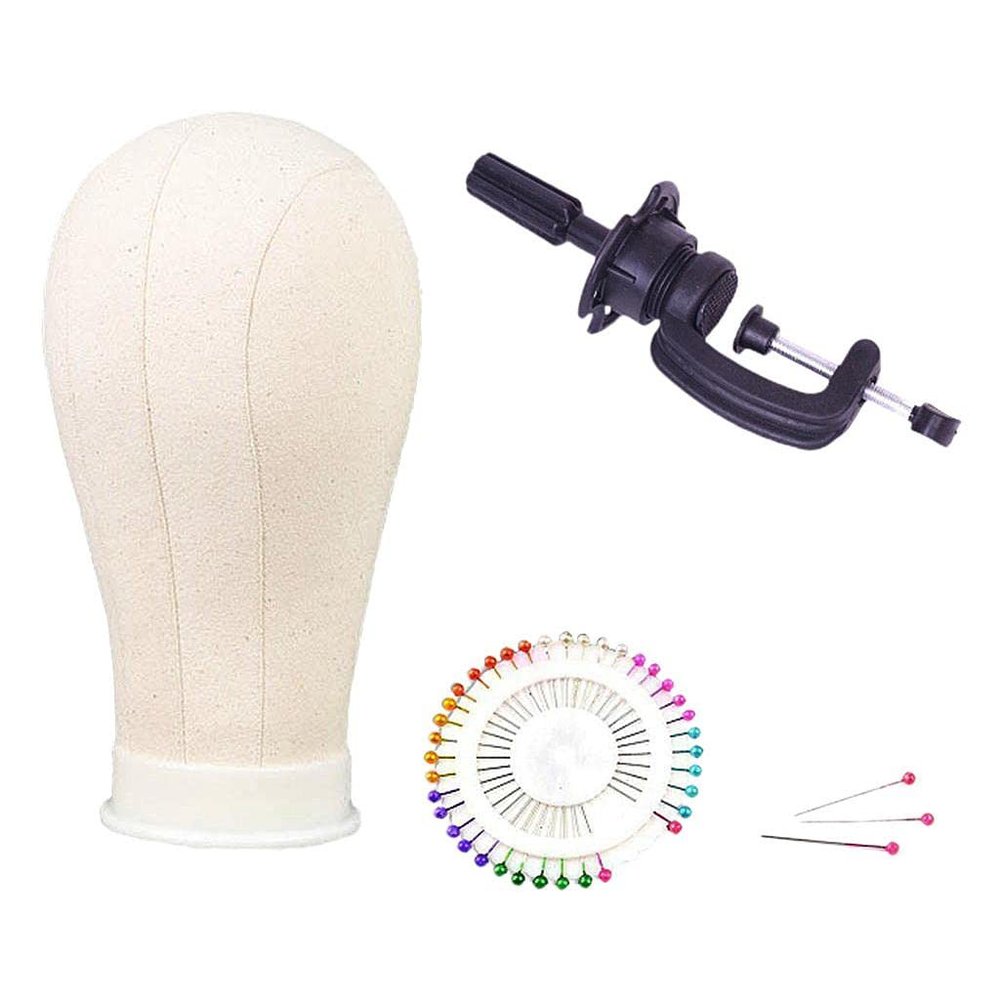 Nishiyuenyi Canvas Mannequin Head for Making//Styling, Beige, 25inch