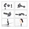 Nishiyuenyi Canvas Mannequin Head for Making//Styling, Beige, 25inch view 4