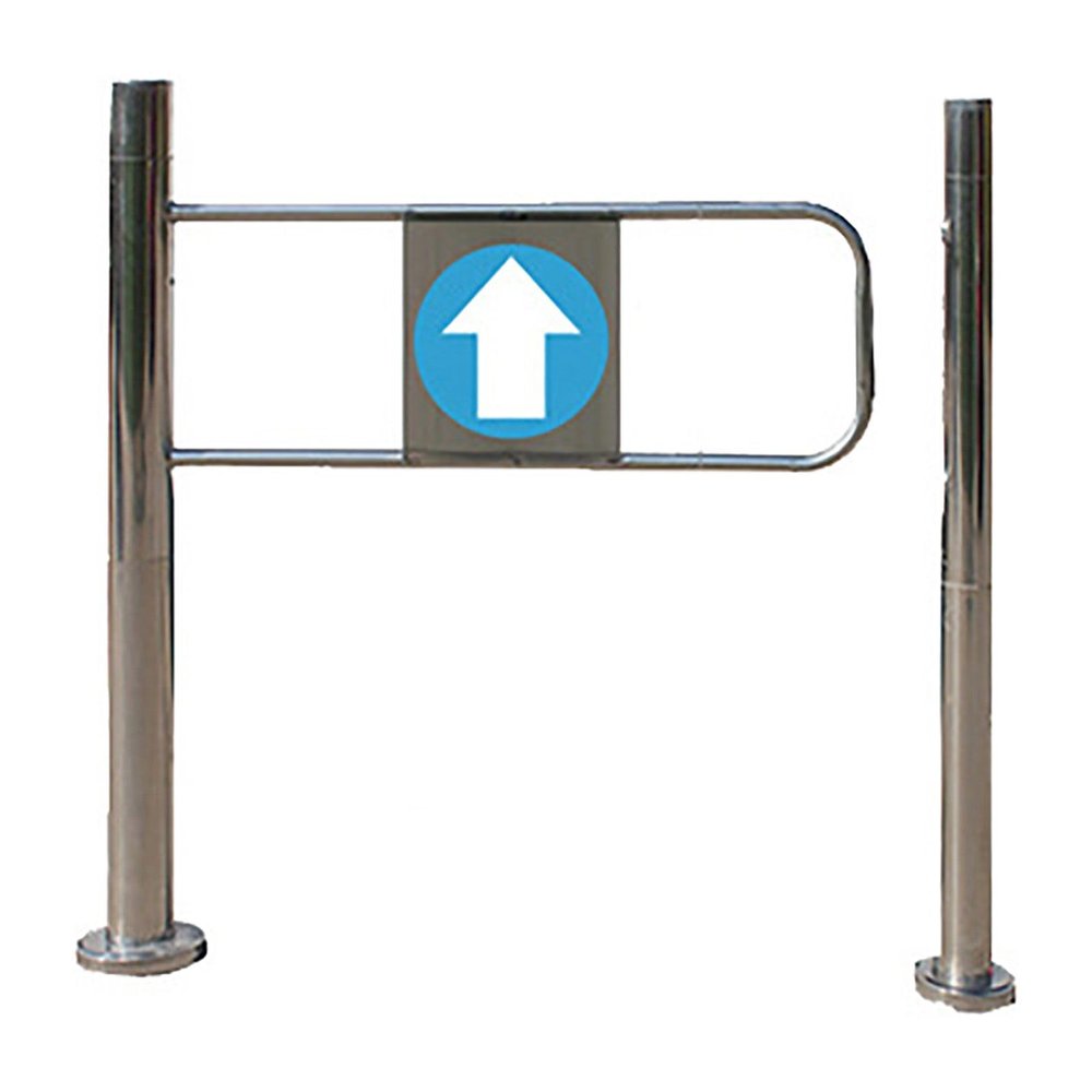 UMJIGF Automatic Closing Swing Gate - Stainless Steel Safety Gate for Supermarkets, Libraries, Warehouses - One-Way Design,Right-5097 cm