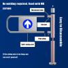 UMJIGF Automatic Closing Swing Gate - Stainless Steel Safety Gate for Supermarkets, Libraries, Warehouses - One-Way Design,Right-5097 cm view 3