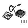 GPM 6061-T6 Alloy High Speed 30X10Mm Cooling Fan 20000 RPM for 1/16 Mini Kraton 3S Dsc 4X4 RTR Brushless Speed Truck-Ara2508S (Black) view 1