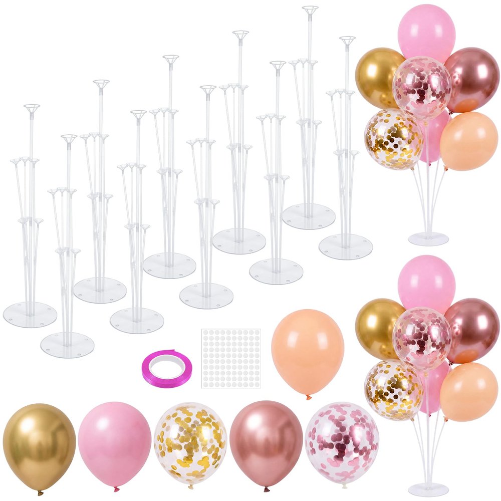 Nimbus Verse 10 Sets of Balloon Stands for Table with 70 Pcs Balloons