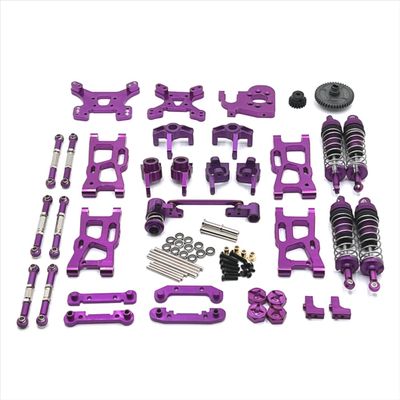 Metal Upgrade Parts Compatible with RC Car Models 124007 124017 124019 144001 144002 144010 RIaarIo XDKJ-001 XDKJ-006 AM-X12(Purple)