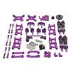 Metal Upgrade Parts Compatible with RC Car Models 124007 124017 124019 144001 144002 144010 RIaarIo XDKJ-001 XDKJ-006 AM-X12(Purple) view 1