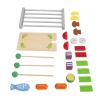 Fauitay Kids Wooden BBQ Grill Playset Interactive Wooden Barbecue Play Food Set with Kitchen Accessories for and Family Bonding view 1
