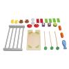 Fauitay Kids Wooden BBQ Grill Playset Interactive Wooden Barbecue Play Food Set with Kitchen Accessories for and Family Bonding view 4
