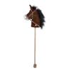 Engelhart Hobby Horse Brown - Hobby Horse Plush Horse with Sound & Wheels - 95 cm Stick Horse for Children to Play and Ride view 1