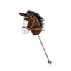 Engelhart Hobby Horse Brown - Hobby Horse Plush Horse with Sound & Wheels - 95 cm Stick Horse for Children to Play and Ride view 2