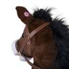 Engelhart Hobby Horse Brown - Hobby Horse Plush Horse with Sound & Wheels - 95 cm Stick Horse for Children to Play and Ride view 3