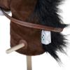 Engelhart Hobby Horse Brown - Hobby Horse Plush Horse with Sound & Wheels - 95 cm Stick Horse for Children to Play and Ride view 4