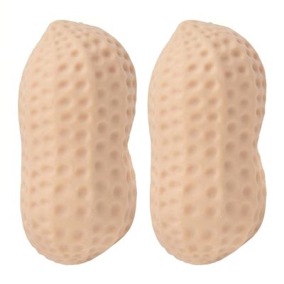Tsawntd Squeeze Toys, Squish Toys, 2pcs Peanut Squish, Soft Silicone Food Fidgets, Stress Relief Squeeze for Daily Relaxation