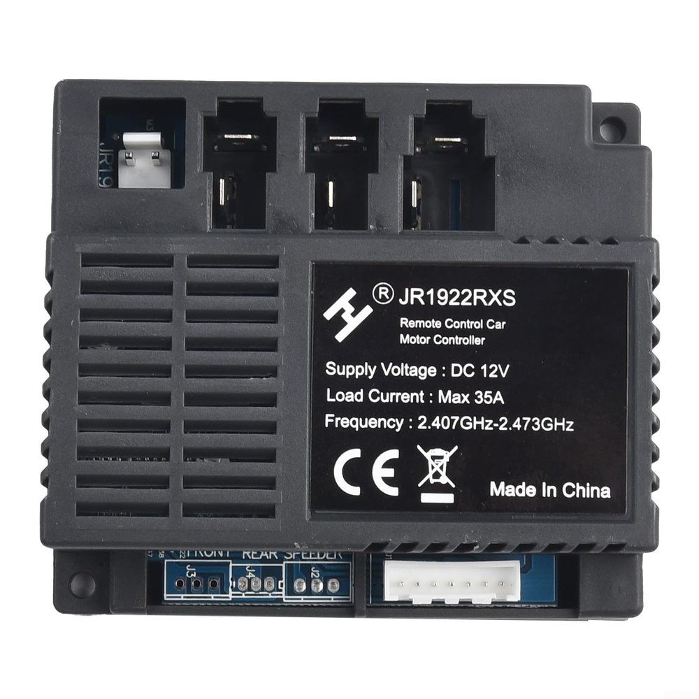 For HY Control Box with 2.4G Remote Receiver for Electric Toy Car JR-RX-12V 6V 24V JR1705RX JR1758RX Smooth Start Children Vehicle Compatible with Multiple Models (JR1922RXS Receiver)