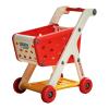 Fonowx Shopping Cart Toy Pretend Play Food Groceries Kids Grocery Cart Trolley Organizer Interactive Kitchen Role Play Pp Material Suitable for Home, Red view 1