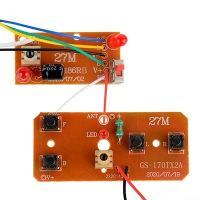 4 Channel RC Transmitter Receiver Kit 27MHz Four-Way Remote Control Board with Stable Signal for Drones Model Aircraft Smart Toys DIY Projects