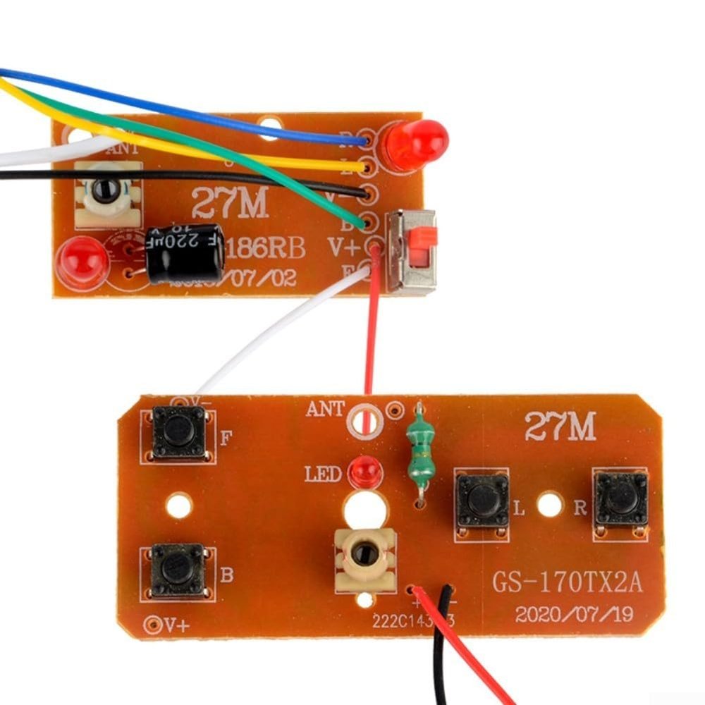 4 Channel RC Transmitter Receiver Kit 27MHz Four-Way Remote Control Board with Stable Signal for Drones Model Aircraft Smart Toys DIY Projects