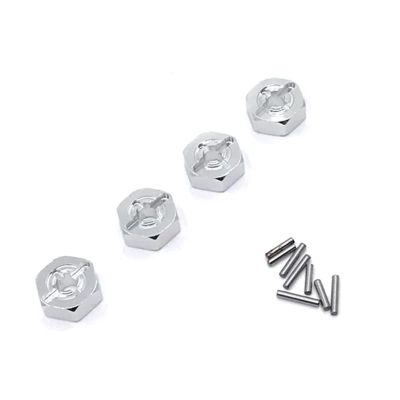 RC Car Toys Parts for Wltoys A949 A959 A959-B A969 A979 K929 1/18 Metal 12mm Wheel Hex Hub Adapter Remote Control Car Repair Modify Parts(Silver)