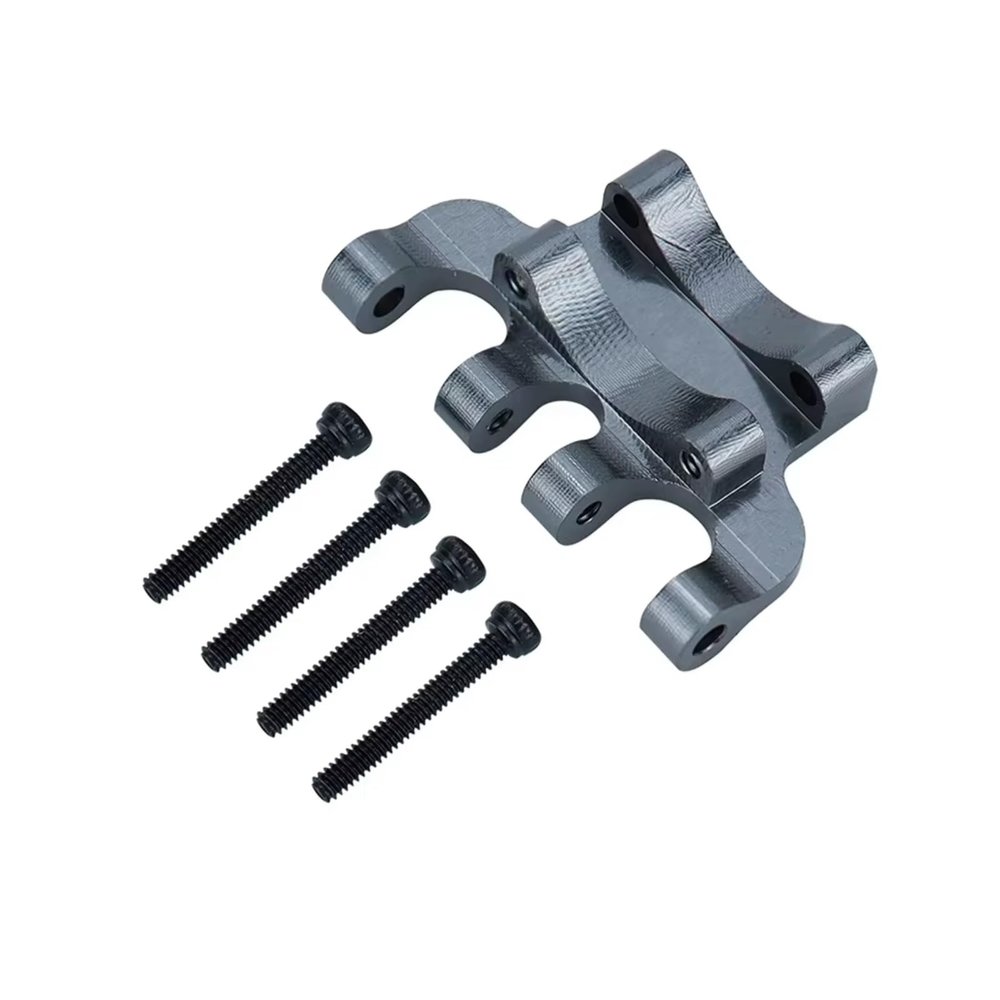 Rc Toys Accessories for Axial for SCX24 AXI00001/90081/C10 1/24 Metal Rear Axle Truss Upper Link Mount Base RC Crawler Replacements Upgrade Parts(Gray)
