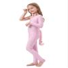 Sxiwei Kids Cat Unitard for Dance Animal Role Play Dress Up Long Pants Jumpsuits with Tail and Bowtie Neckwear Pink 8 view 2