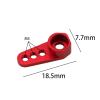 Rc Toys Accessories for Traxxas for TRX4M for Bronco for Defender 2065T 1/18 1Pcs Aluminum 25T Servo Horn Steering Arm RC Car Upgrade Parts(Red) view 2