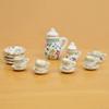 lstyty Montessori Adjective & Preposition Language Work Set, Mini Porcelain Tea Set with Wooden Tray, Educational Learning Kit view 4