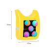 Chosertory Dodgeball Game, Outdoor Sport Game with 5 Ball, Interactive Party Game Toss Soft Toy Balls for Outdoor Activity Beach Outside, Kids Yellow view 3
