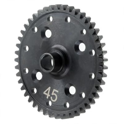 RC car Components Compatible with Kyosho MP9 MP10 1/8 RC Car Upgrade Parts Replacement Accessories 45T Special Material Lightweight Spur Gear Black