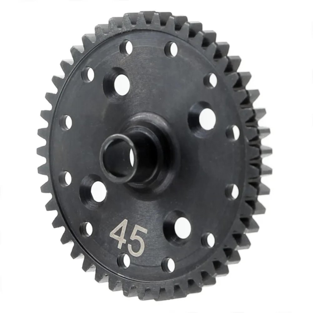 RC car Components Compatible with Kyosho MP9 MP10 1/8 RC Car Upgrade Parts Replacement Accessories 45T Special Material Lightweight Spur Gear Black