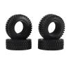 RC Car Accessories for Axial for Yeti Jr 90069 D90 TF2 for Tamiya CC01 LC70 for MST RC Crawler Car 4PCS 75MM 1.55Inch Rubber Wheel Tires Tyre view 1