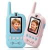 Video Walkie Talkies for Kids, 2 Pack Rechargeable Video & Long Range for Indoor Play, Dual Camera Front and Back,Camping Hiking, Outside Toys Gifts for Boys Girls Age 3-12 view 1