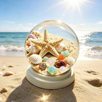 Memory Orb Video Player, 3.15" Crystal Memory Sphere Ball Digital Photo Frame, Custom Videos Christmas Ornament USB Rechargeable Crystal Ball Video Player for Family Memories