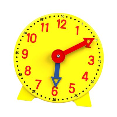 Fonowx Teaching Clock Education Toy Easily Read Time Activity Clock Homeschool Ages 5 6 7 Year Old, 12H