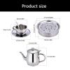 Simulation Drink Set Stainless Steel Design Tea Cup Pots Set for Safe Afternoon Party Entertainment Activity Roleplay Pots Toy view 3