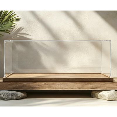 20 35 30 35 40 in Extra Long Clear Acrylic Display Case, Rectangle Display Box for Figure, UV Protected Alternative Glass Case, Easy Assemble(70x60x60cm/28x24x24in)