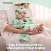 PATPAT Baby Sleeper Gown with Hat for Newborn, Knotted Baby Gown with Fold-Over Mittens for Infant Girl Boy Home Coming Gift, Cute Sushi, 3-6 Months view 2