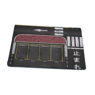 Yunmeryker 1:64 Parking Lot Car Garage Non Slip Model Vehicle Parking Mouse Pad for Collection Desktop Decoration Layout, 30x25cm
