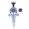 ToysCentral Basics Glowing Metal Spinning Top and Sword Launcher Battle Set Toy with Music for Kids,Interactive Battle Mode,Hand Eye Coordination Toy for Children,Plastic Material 5.12x1.57x13.78in view 1