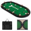 Oval Foldable Poker Table Top for Texas Hold'em Blackjack Baccarat view 1