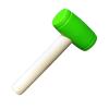 Wooden Hammer Toy Portable Pretend Hammer, Children Play Mallet view 1