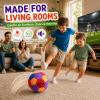 INSUM Silent Indoor Soccer Ball, Size 4 Soft Soccer Ball with Pump view 3