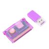 Jiawu Game Cartridge, Universal Flash Cartridge for GBA with Up to 2GB Storage Capacity FAT16 Formatting Support and Card Reader Included for SP IDS Systems (Purple Transparent) view 1