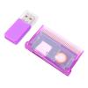 Jiawu Game Cartridge, Universal Flash Cartridge for GBA with Up to 2GB Storage Capacity FAT16 Formatting Support and Card Reader Included for SP IDS Systems (Purple Transparent) view 2