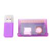 Jiawu Game Cartridge, Universal Flash Cartridge for GBA with Up to 2GB Storage Capacity FAT16 Formatting Support and Card Reader Included for SP IDS Systems (Purple Transparent) view 3