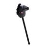Omquot Handmade Plush Horse with 2 Sound Effects for Children's Outdoor Fun, 27.56 x 4.72 x 9.84 Inches (Black) view 3
