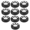 ToysCentral Basics Cat Silicone Rocker Cap for Switch Lite Red Claw Blue White Pink Green 10pc (White Claws on Black Background) view 4