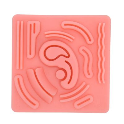 Rcniso Silicone Laparoscopic Suture Training Pad with Vivid Textures for Beginner and Advanced Levels