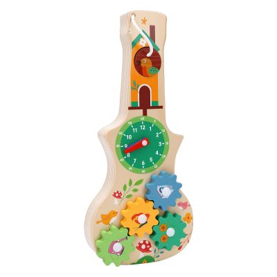 Rcniso Violin Shape Sensor Board Clock Puzzle for Wooden Violin Sensor Board Beech Wood
