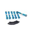 Rc Accessories for HuanSu HSP 18301 18302 18311 18312 18321 18322 Metal Upgrade Retrofit 6PCS Connecting Rod RC Car Parts(Blue) view 1