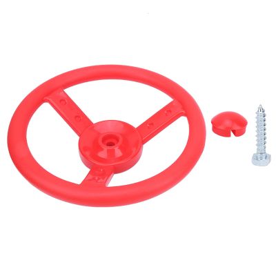 BSTiltion Plastic Swing Steering Wheel Playground Swing Set Accessories Steering Wheel Replacement with Disappearing Hardware for Backyard Wooden Set Frame