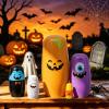 Tngan Halloween Nesting Dolls, 5Pcs 6"" Tall Russian Nesting Dolls, Handmade Matryoshka for Kids, Wooden Stacking Toys for Halloween Home Party Decorations (Pumpkin) view 2