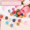 HEARTOOL 12mm Polyhedral Dice, Square Acrylic 6 Sided Dice with Plastic Box Perfect for Board Games, Table Games & Classroom Teaching (Black/White, 36pcs) view 4